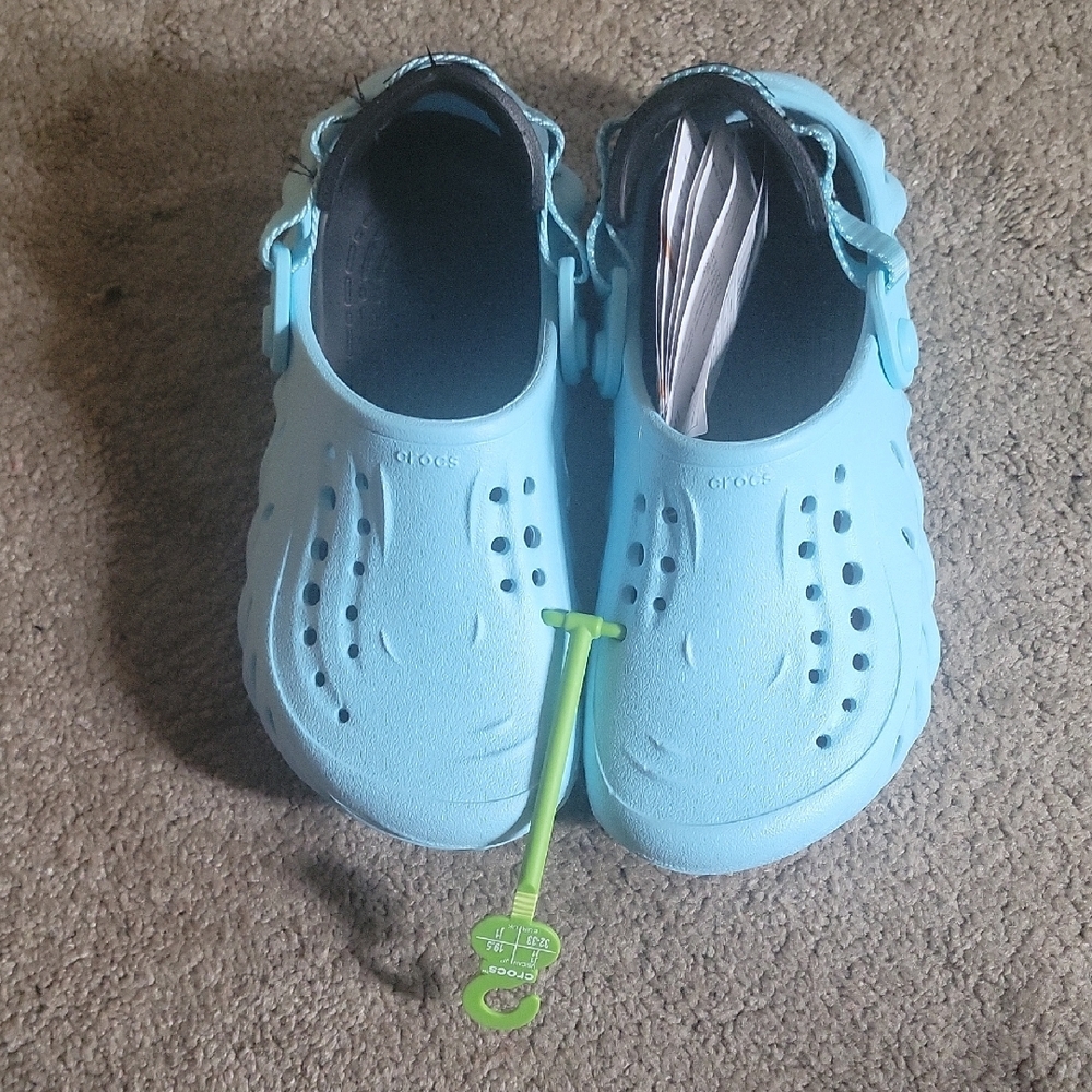 CROCS ECHO Blue Water Shoes with Ventilated Design - Picture 2 of 4
